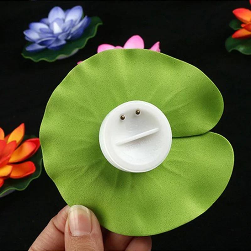 LED Lotus Night Lamp Floating Water Sensor Flower Lamps Garden Fish Tank Decor Festive Party Accessories Wishing Lotus Light