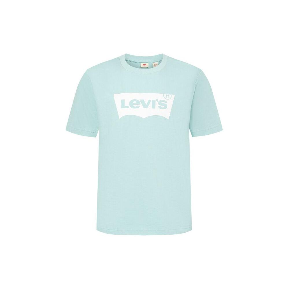 Levis Logo Print Crew Neck Short Sleeve T-Shirt Men Tops Green A4391-0006