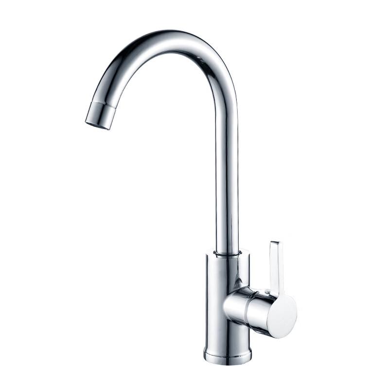 Wall-Mounted Copper Alloy Kitchen Faucet
