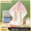 Coral Fleece Quick-Drying Hair Towel Hat - Women's Thick, Super Absorbent, No Shedding, Fast Drying Shower Cap.