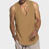Men Summer Casual Loose Sleeveless V Neck Tank Top