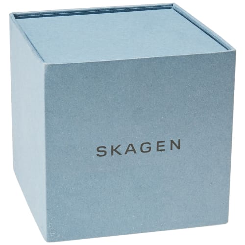 Skagen Men's Signatur SKW6463 Blue Leather Japanese Chronograph Fashion Watch