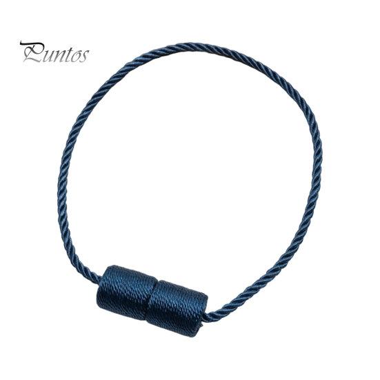 Curtain Ties Magnetic Tiebacks, Modern Simple Rope Tie Backs, Heavy Duty Magnets Decorative Drapes Weave Holdbacks for Home Bedroom Office Wall Damage