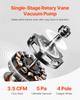 3.5 CFM HVAC Single Stage Rotary Vane Vacuum Pump and Manifold Gauge Kit Compatible with R134a, R22, R12, R502, R502, R410A, R404, and R407C