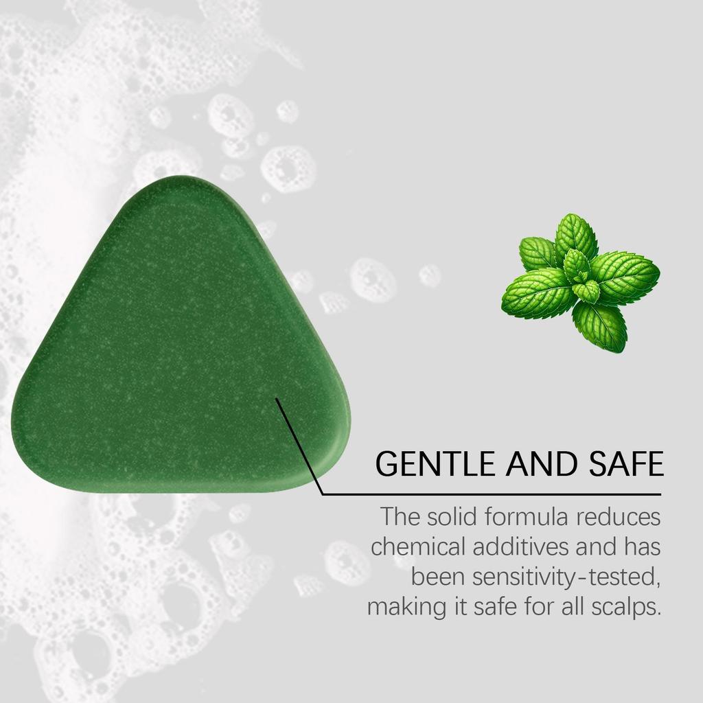 Gentle Arborvitae Leaf Shampoo Bar, Daily Hair Cleansing, Soft & Smooth, Refreshing Non-Greasy