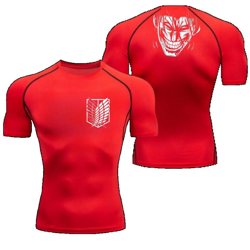 Wings of Freedom Graphic Compression Shirts Men Gym Workout Running Tshirt Summer Quick Dry Tees Tops Short Sleeve Rash Guard