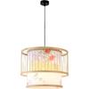 Retro Zen Bamboo Weaving Pendant Lamp for Restaurants & Teahouses