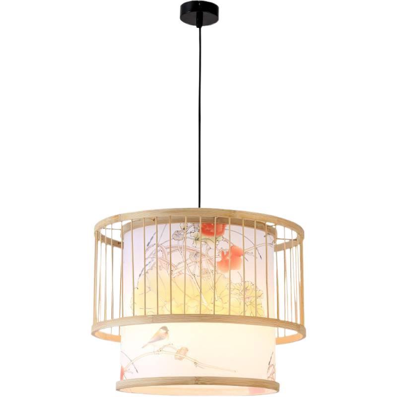 Retro Zen Bamboo Weaving Pendant Lamp for Restaurants & Teahouses