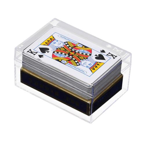 

Playing Card Storage Box, Rectangular Display Case for Decks, Playing Card Holder Box for Trading Cards and Gaming Cards