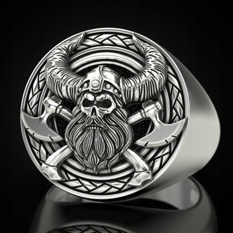 Nordic Viking Fight Axe Ring 149