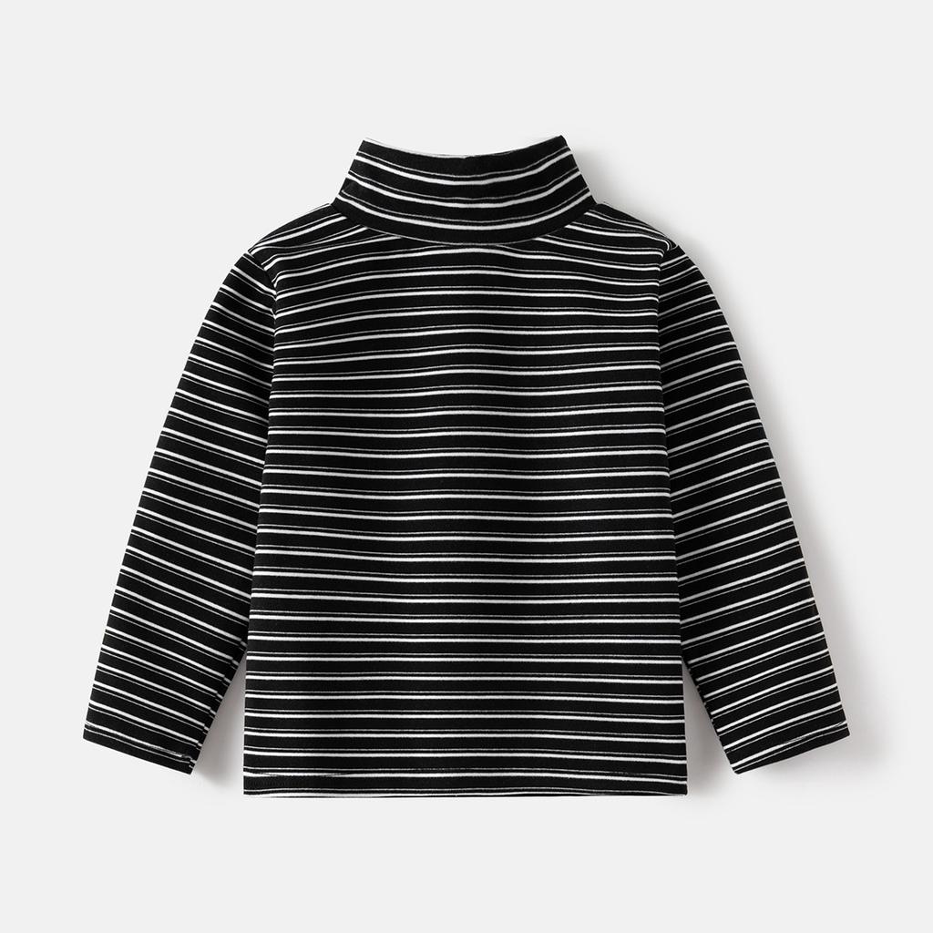 Children's long-sleeved T-shirts autumn and winter new boys' and girls' turtleneck base coats, baby warm tops, children's clothing