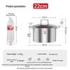 Kombach European II 304 Stainless Steel Soup Pot