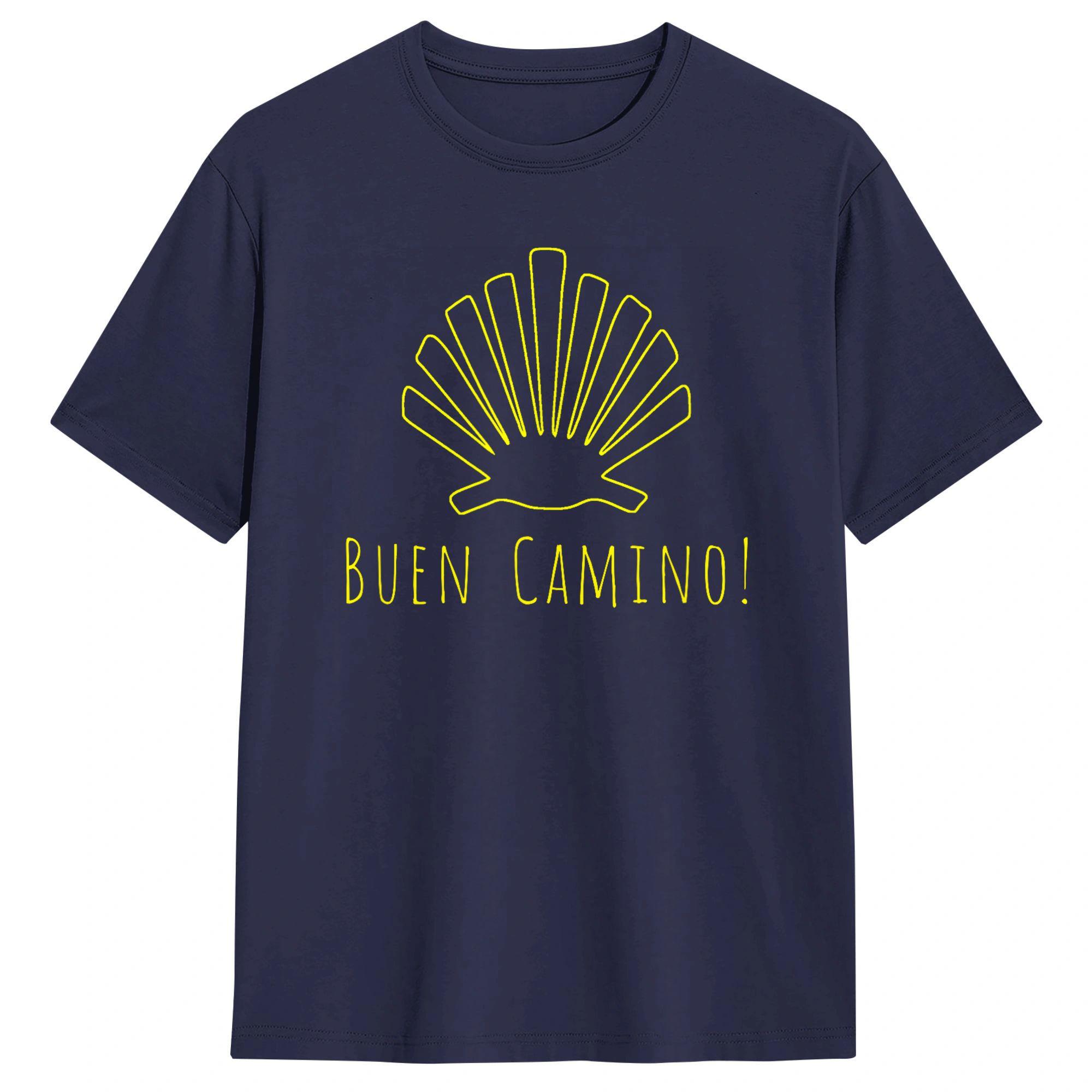Vintage TShirt Summer Camino De Santiago Novelty T Shirts 100 Cotton Tshirt for Male Y2K Casual Pattern Short Sleeve Tops S