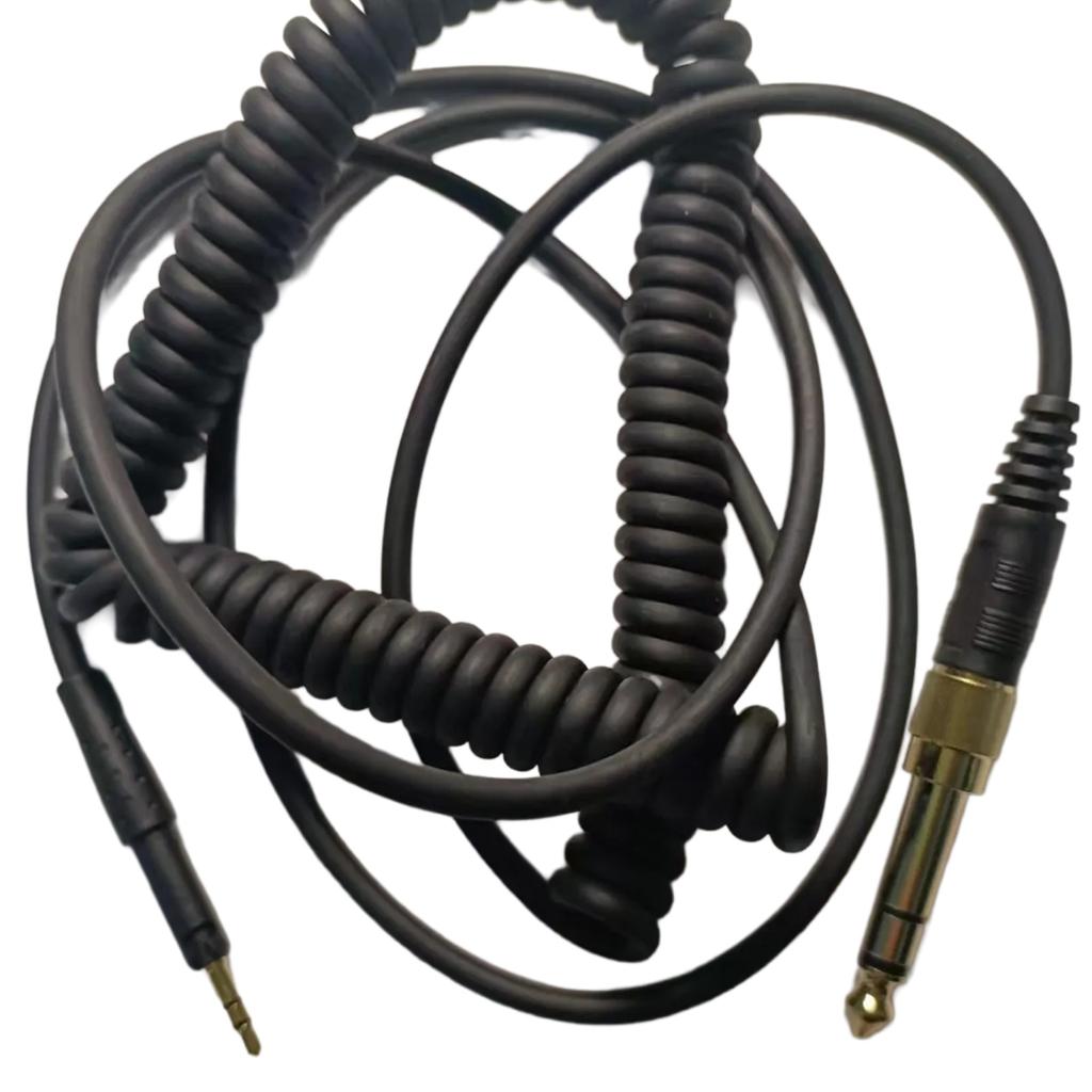 Replacement Headphones PVC Wire 6.35mm Adapters for HD8 HD6 HD7 DJ750 HD598SE HD598CS HD599 Gold Connectors Cable
