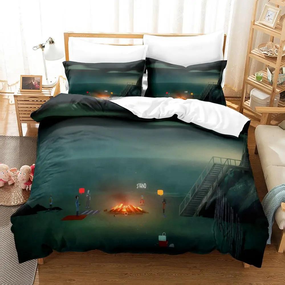 Game Oxenfree Bedding Set Single Full Queen King Size Bed Set Adult Kid Bedroom Duvetcover Sets Print Anime Bed Sheet Set