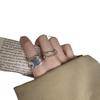 Korean Retro Beaded Chain Ring - Women's Trendy Hip Hop Niche Design for Index Finger