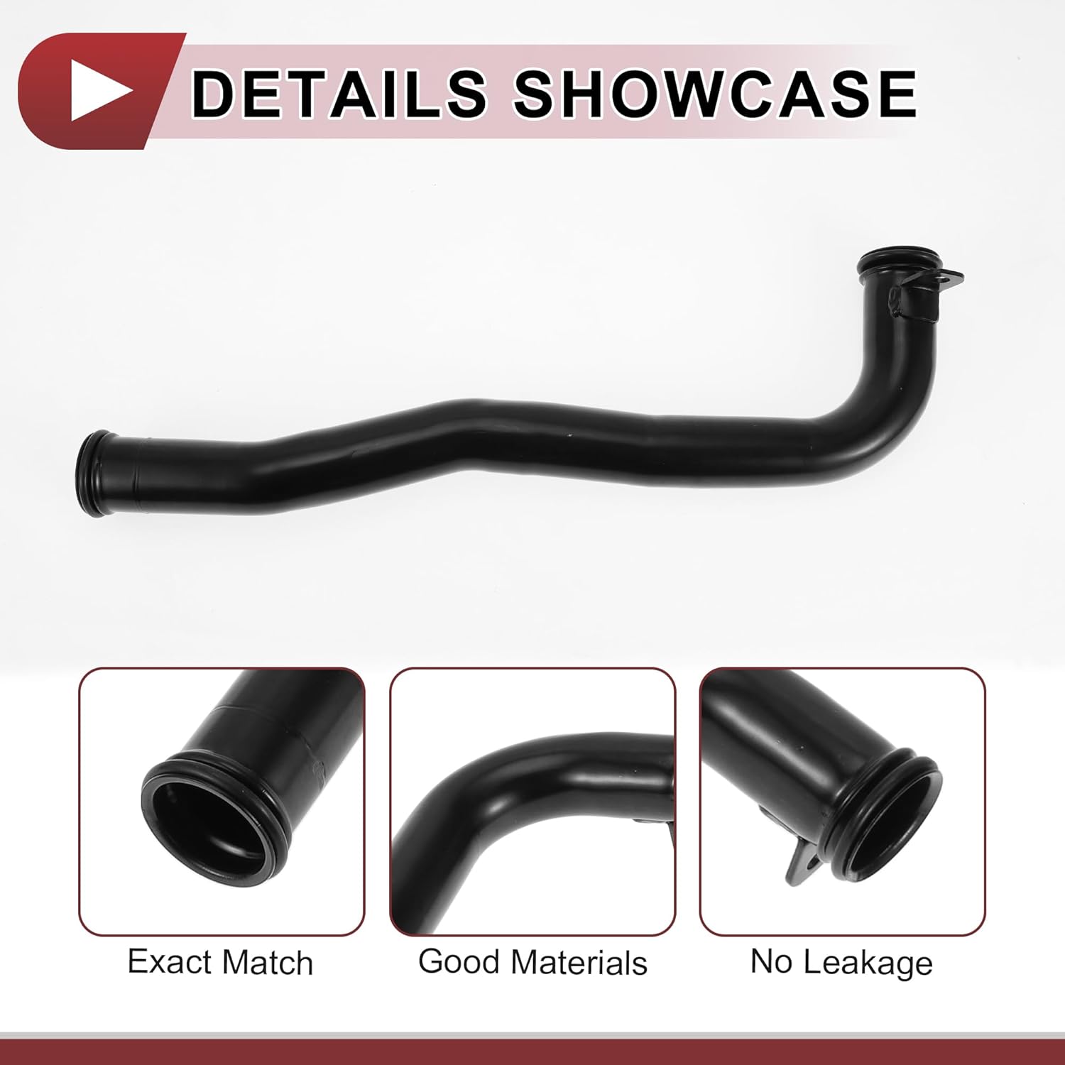 

1 Pc Radiator Coolant Hose for for Hyundai Tucson 2010-2021 Engine Water Inlet Pipe No.254602G201 Black Metal