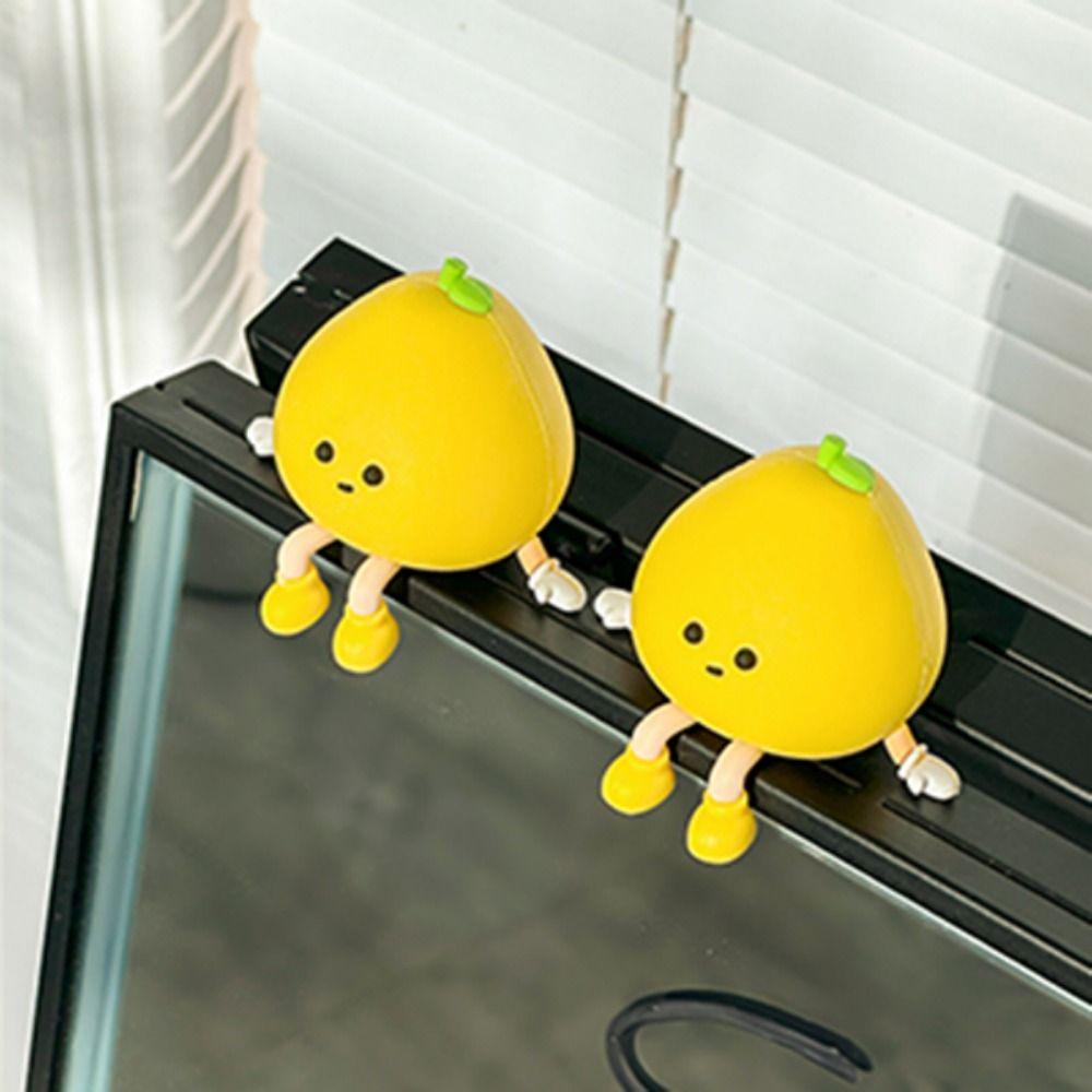 Miniature Mini Resin Doll Petite Cartoon Pomelo Ornaments Pomelo Ornament  Kids Gift