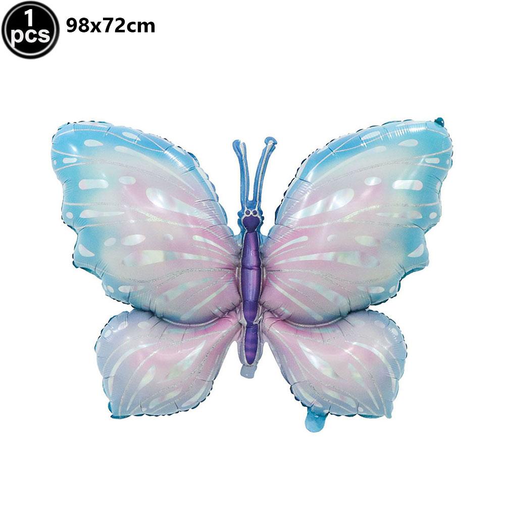 Large Butterfly Foil Balloons Blue Green Purple Birthday Party Wedding Decorations Baby Shower Globos Kids Toys