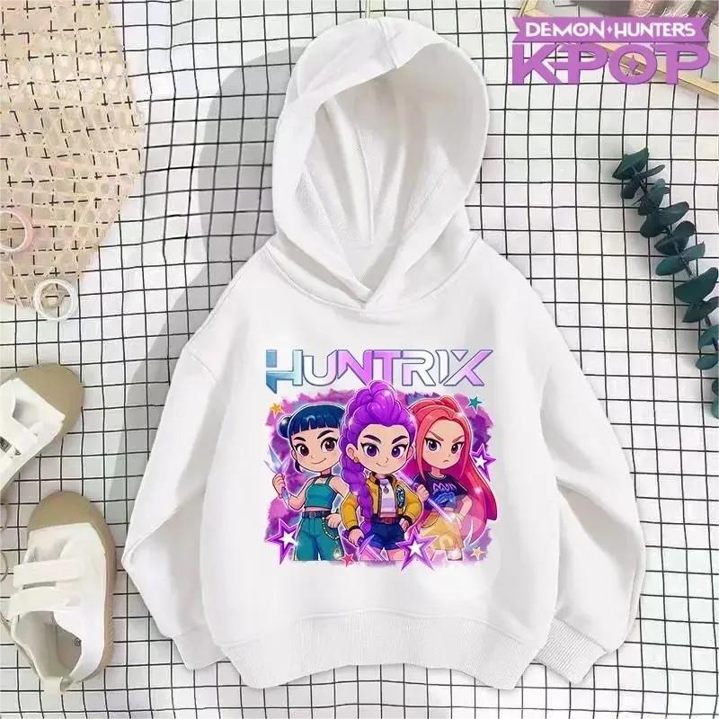 Autumn Winter KPop Demon Hunters Toddler Girl Boy Clothes Movie Graphic Children Hooded Sweatshirts Casual Fashion Kids Hoodies