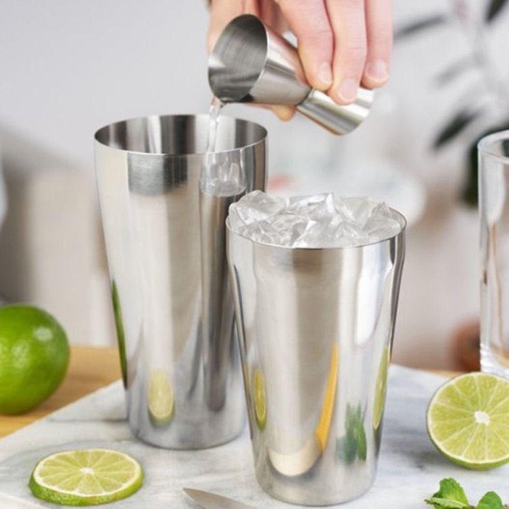 

3/4Pcs 600/700ml Wine Mixer Stainless Steel Bartender Kit Durable Cocktail Mixer Kit Party 3Pcs-600/700ml