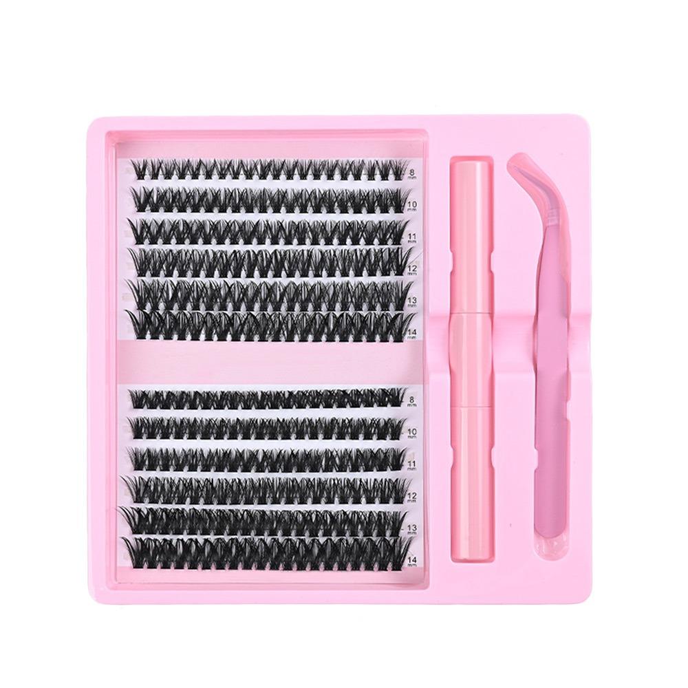 12 Rows Bond and Seal 3D Faux Mink Lash Wispy Style Fake Eyelash False Eyelashes  Eye Lash Extension