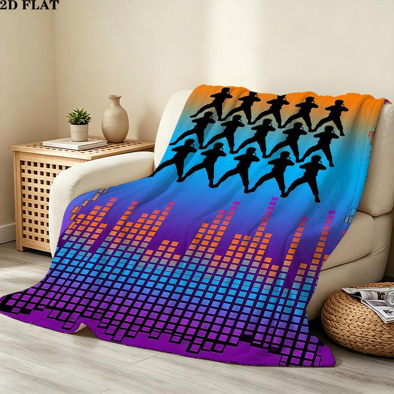 Uzumaki Naruto Printed Flannel Blanket, soft throw for bedroom sofa, washable, Christmas present, great gift.