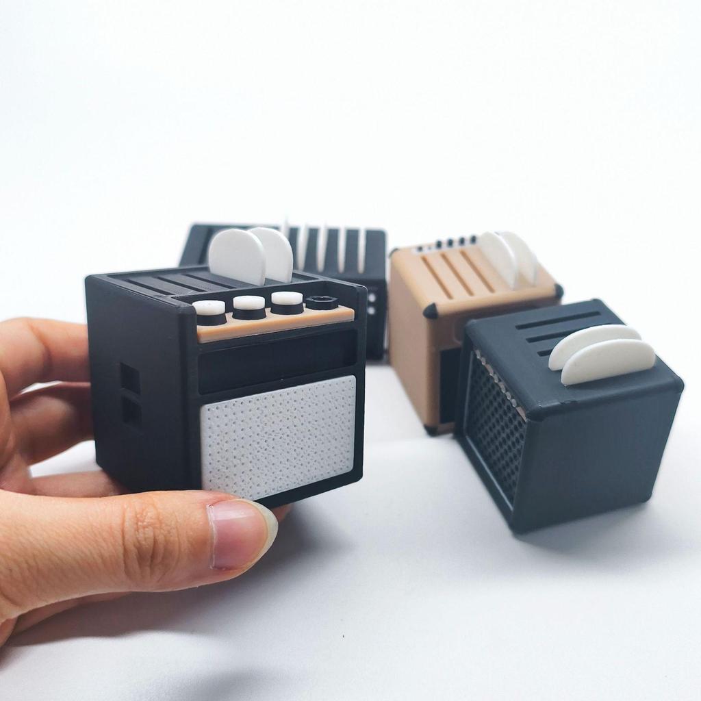 3D Printed Ukulele Guitar Pick Box & Simulation Speaker Desktop Ornament