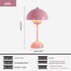Danish Mushroom Table Lamp - USB Bedroom Night Light with Metal Iron Art Design