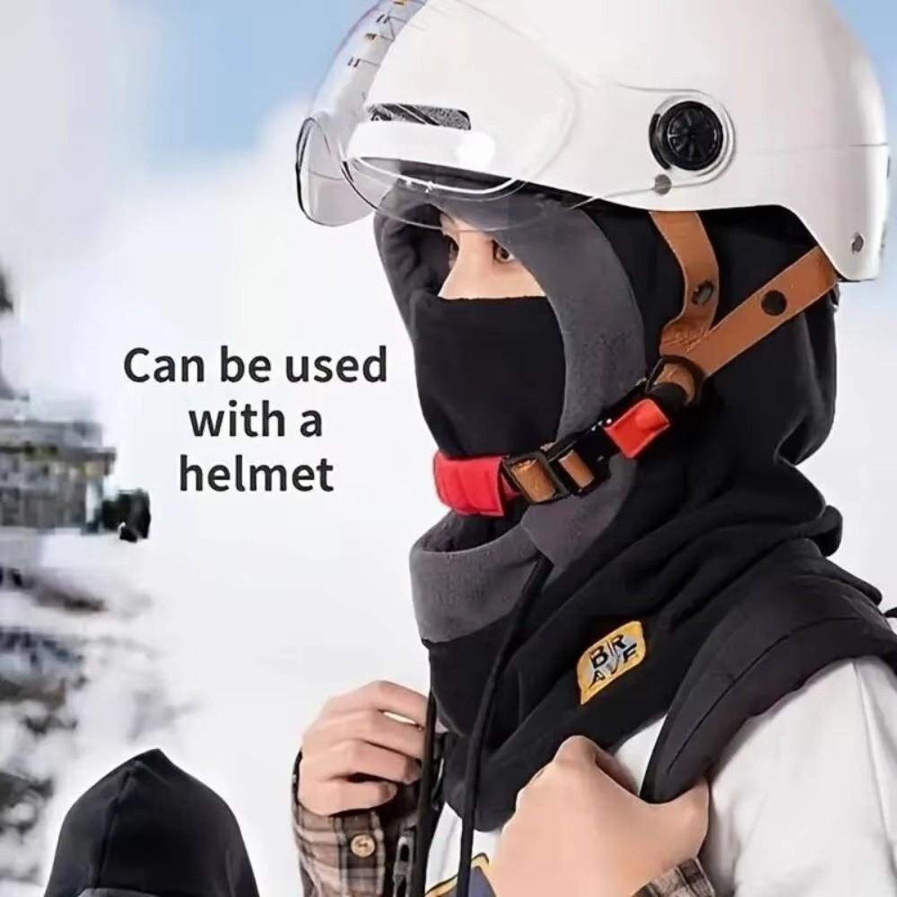 Outdoor Balaclava Winter Hat Windproof Warm Neck Cover Warmer Cycling Thickened Neck Warmer Mask for Men Women