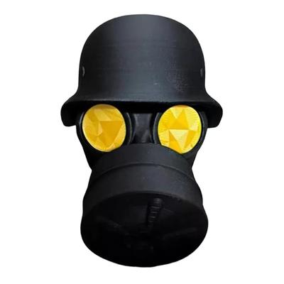 Trailer Hitch Cover Car Dust Plug Cover Hook with Helmet and Gas Mask Trail Hitch Cover Prevent Receiver Tube From Rusting