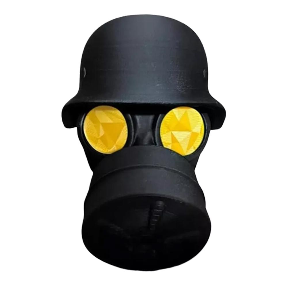 

Trailer Hitch Cover Car Dust Plug Cover Hook with Helmet and Gas Mask Trail Hitch Cover Prevent Receiver Tube From Rusting жёлтый