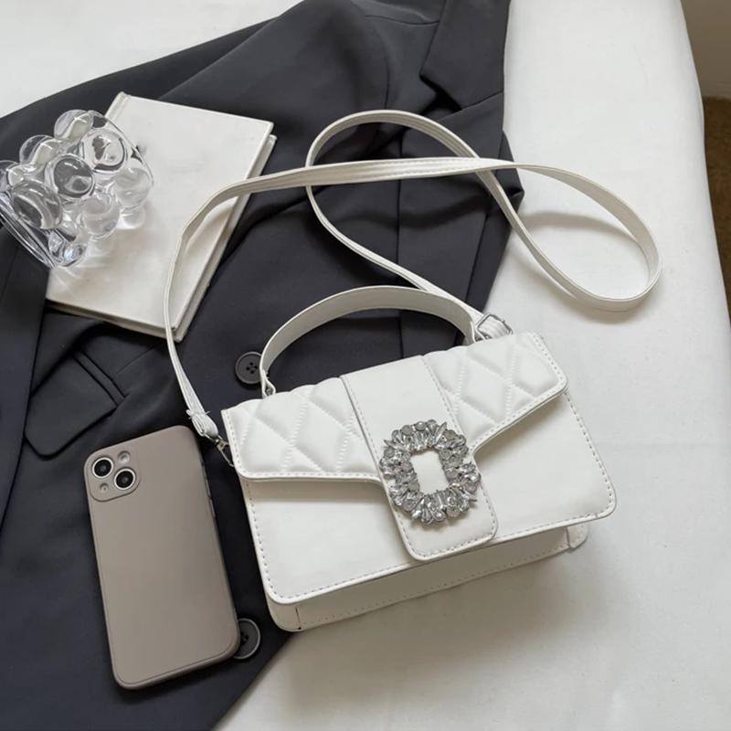 Однотонная сумка через плечо для женщин — фото 15