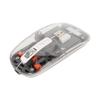 Wireless 2.4G Bluetooth Transparent Mouse 2400 DPI Rechargeable 400mAh RGB Colorful Wireless Mouse Gray