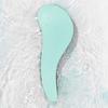 Glide Thru Detangler Brush - Effortless Tangle Removal for All Hair Types, PVC Material, Light Blue with Dense Bristles, Not Included In Box