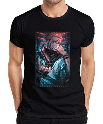 Jujutsu Kaisen Sukuna Demon King Fire Claws Anime Gift Mens T-Shirt-