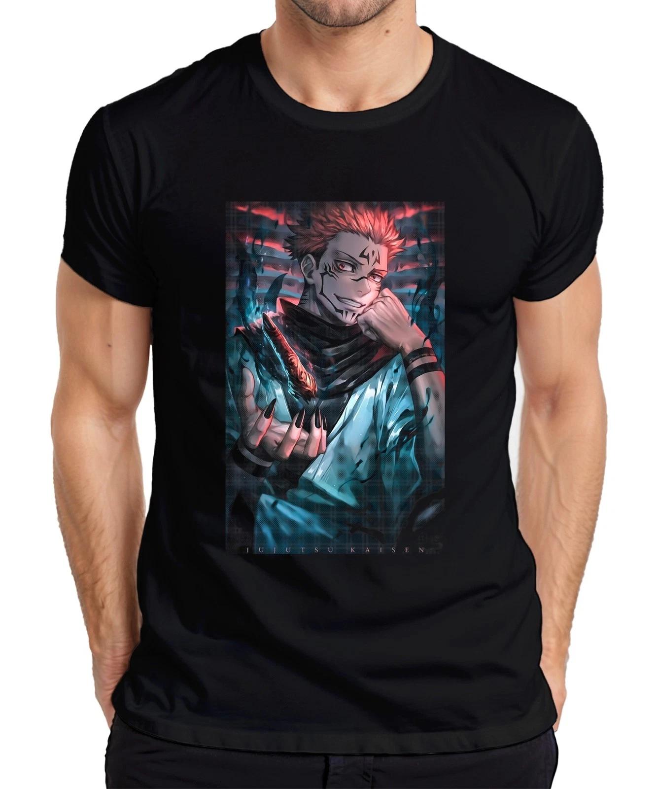 

Jujutsu Kaisen Сукуна Король Демонов Огненные Когти Аниме Подарок Мужская Футболка- M