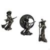 Halloween Figurine Decorative Sculpture Witch Statue Desktop Ornament Decor for Cabinet