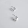 Silver Basic Hoop Earrings_mve07