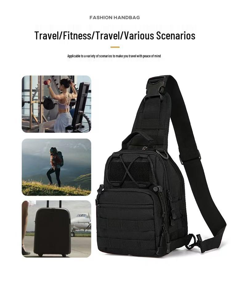 Men's Tactical Camouflage Chest Bag - Multifunctional Outdoor Mountaineering Sling
