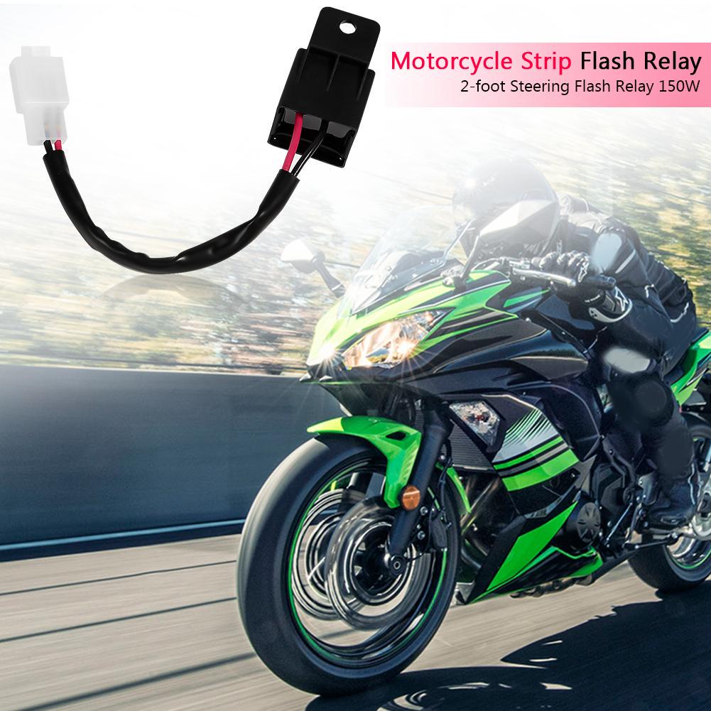 2x Motorcycle 2 Pin LED Turn Light Flasher Blinker Relay Signal Rate Controller