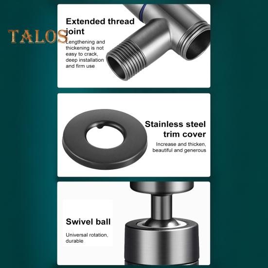 Edelstahl-Mopp-Pool-Wasserhahn, universelle Drehung, einfache Installation, rissfester Mopp-Wasserhahn, Wassersäulen-Sprinkler