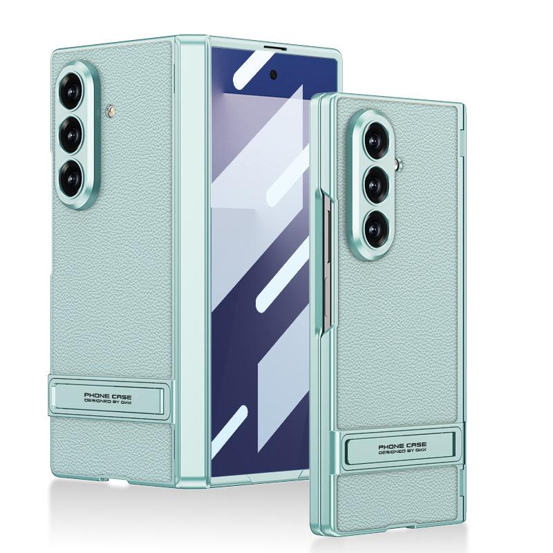 New Model Suitable for Samsung Z Fold7 Mobile Phone Case Magnetic Hinge Triumphal Leather Bracket Shell Film Full Inclusive Protective Case