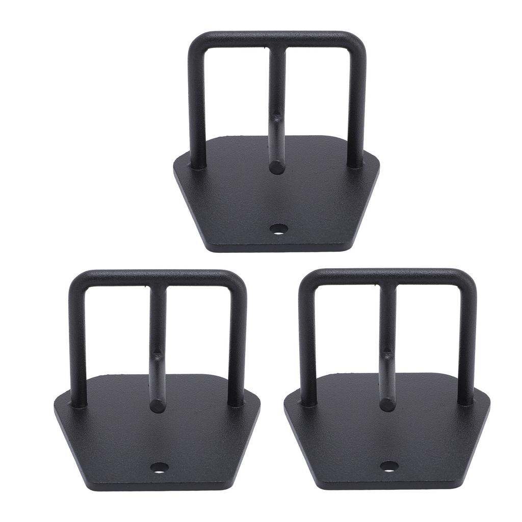 Lot De 4 Supports Muraux Acrylique Noir Pour Crosses De Hockey - Club, Bar, Garage