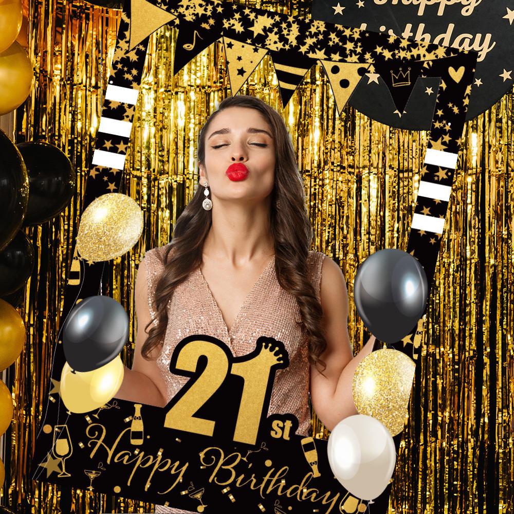 Birthday Photo Party Booth Frame With Paper Design Celebration Props Photos