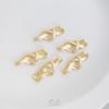 14K Gold-Filled Peach Heart Knot Connector for DIY Jewelry: Necklace and Bracelet Accessories