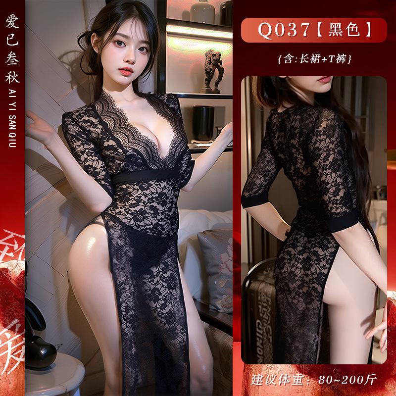 Sexy Underwear Sexy Secretary Dress Tease Uniform Passion Cosplay Large Size Perspective Dress Temptation Little Mom Gunsuit