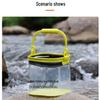 Transparent Folding EVA Fish Keeper Bucket for Camping and Fishing
