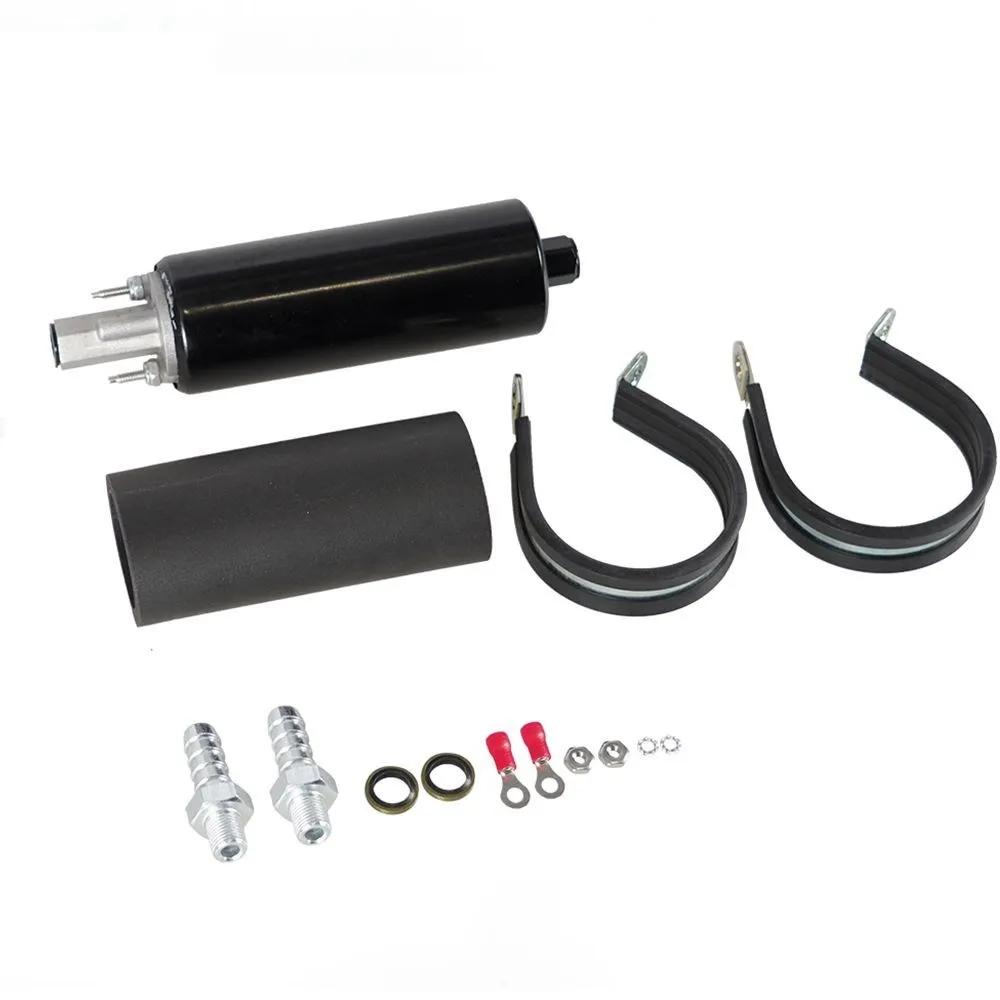 Universal Aluminum Fuel Pump for GSL392 Fuel Line 255 LPH Inline External High Pressure Pump With Kit Car Accessories FP-1037