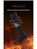 Unisex Electric Heated Long Tube Ski Socks - USB Constant Temperature for Outdoor Sports